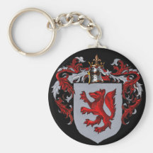 Fox Coat of Arms Key Chain