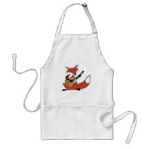 Fox Playing the Guitar Aprons
