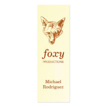 Fox Skinny Card Business Cards