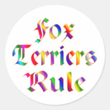 FOX TERRIERS RULE STICKERS