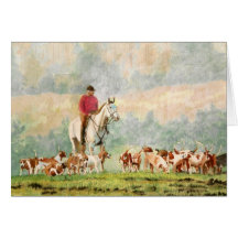 Foxhunt Greeting Cards