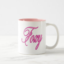 Foxy Pink Airbrush Coffee Mug