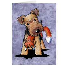 Foxy Welsh Terrier Card
