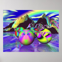 Fractal Billards Posters