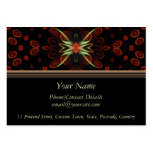 Fractal Butterfly Contact Business Card