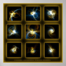 Fractal Flames Comp. - beige Print