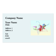 Fractal - Flying Bird Business Card Templates