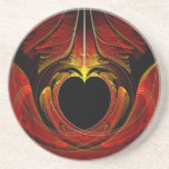 Fractal - Heart - Victorian love Drink Coasters