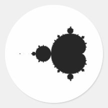 Fractal Round Sticker