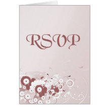Fractal RSVP Greeting Card