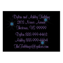 Fractal Star At Home Address Business Card Template