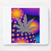 Fractals with embosed leaf mouse pads