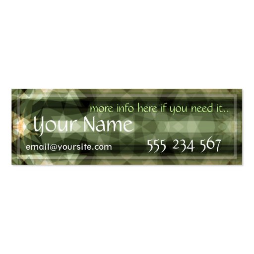 Fragmente Profile Card Business Card Template