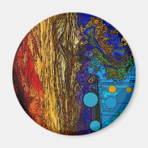 Fram - Abstract Art Refrigerator Magnet