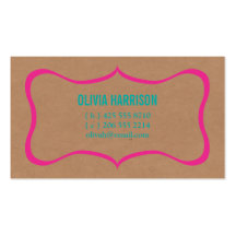 frame kraft calling card business card template