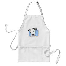 Framed Cartoon Dalmatian Aprons