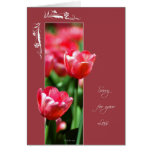Framed Flower Tulips-Loss Greeting Card