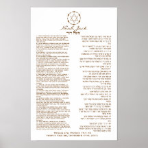 Framed Torah Portion Bar Mitzvah Art Gift Poster