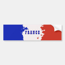 FRANCE FLAG BUMPER STICKERS