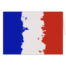 FRANCE FLAG GREETING CARD