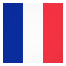 France Flag Personalised Invitation
