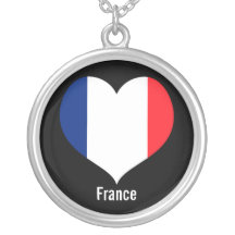 France heart necklace