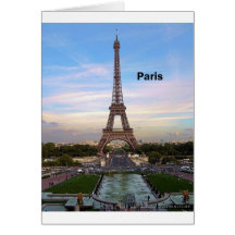 France Paris Eiffel Tower (by St.K) Cards