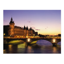 France, Paris, River Seine and Conciergerie at Post Cards
