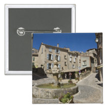 France, Provence, Valensole. Tourists explore Button