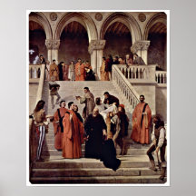 Francesco Hayez - Death of Doge Marin Faliero Poster