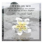 Frangipani Beach Wedding Custom Invitations