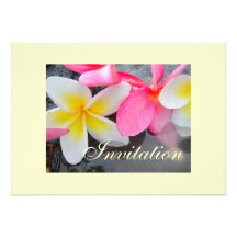 Frangipani Fever Custom Invites