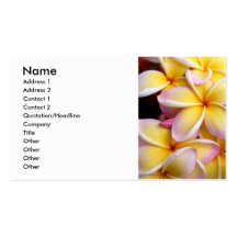 Frangipani - Plumeria Business Card
