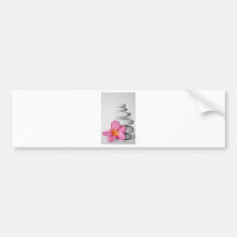 Frangipani Zen Bumper Sticker