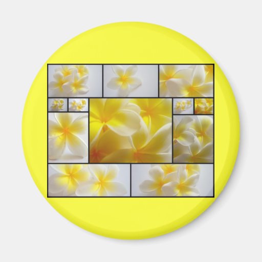 Frangipanis Refrigerator Magnet