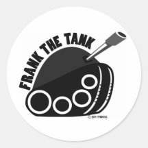 Frank The Tank Logo Sticker