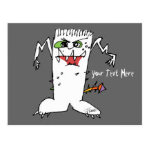 FrankEinstein Cartoon Monster Postcards