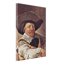 Franken Fran - Portrait of a seated officers arm Stretched Canvas Print