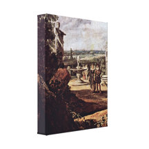 Franken Fran - Portrait of a young couple Detail Stretched Canvas Print