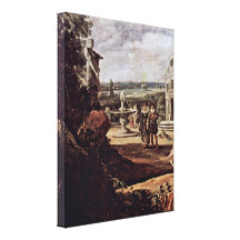 Franken Fran - Portrait of a young couple Detail Gallery Wrap Canvas