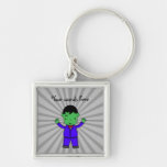 Frankenstein boy keychain