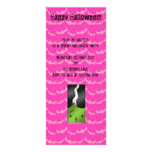 Frankenstein girl Halloween invitation