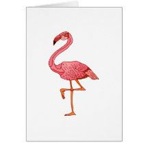 Franklin Flamingo Greeting Cards