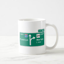 Franklyn Marion Highway Sign Coffee Mug