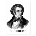 Franz Schubert, black Post Cards