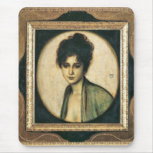 Franz von Stuck - Portrait of Mrs Feez Mousepad