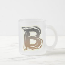FRAZZLE MONOGRAM B COFFEE MUGS