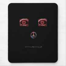 freak face mouse pad