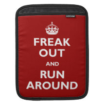 Freak Out and Run Around iPad Sleeve