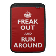 Freak Out and Run Around MacBook Air Sleeves